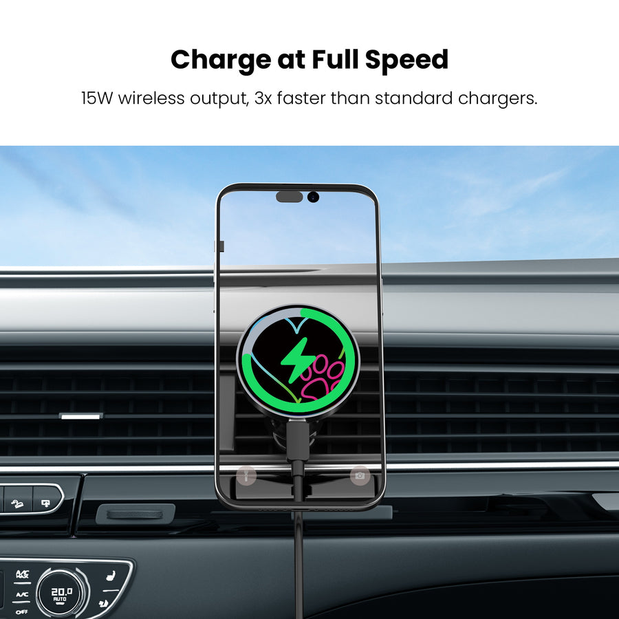 MyBat Design Lab Magnetic Wireless Charging Vent Mount - Black - Puppy Love - MCGWIRC21BK-023-5.jpg