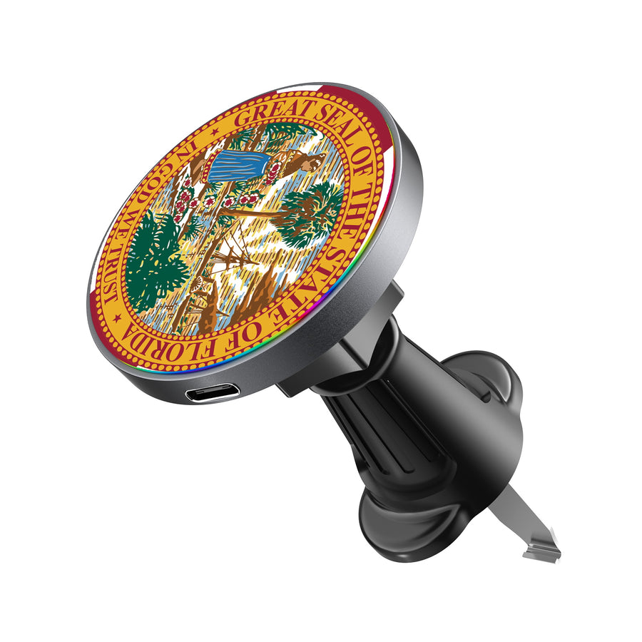 MyBat Design Lab Magnetic Wireless Charging Vent Mount - Black - Florida State Flag - MCGWIRC21BK-028-2.jpg