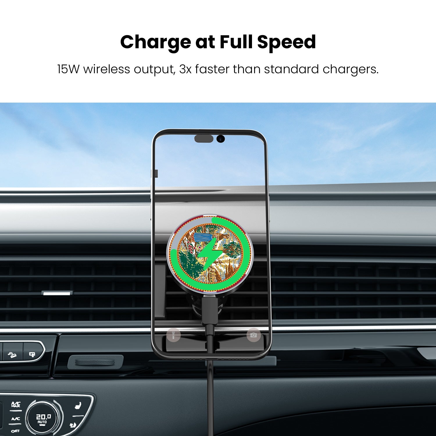 MyBat Design Lab Magnetic Wireless Charging Vent Mount - Black - Florida State Flag - MCGWIRC21BK-028-5.jpg