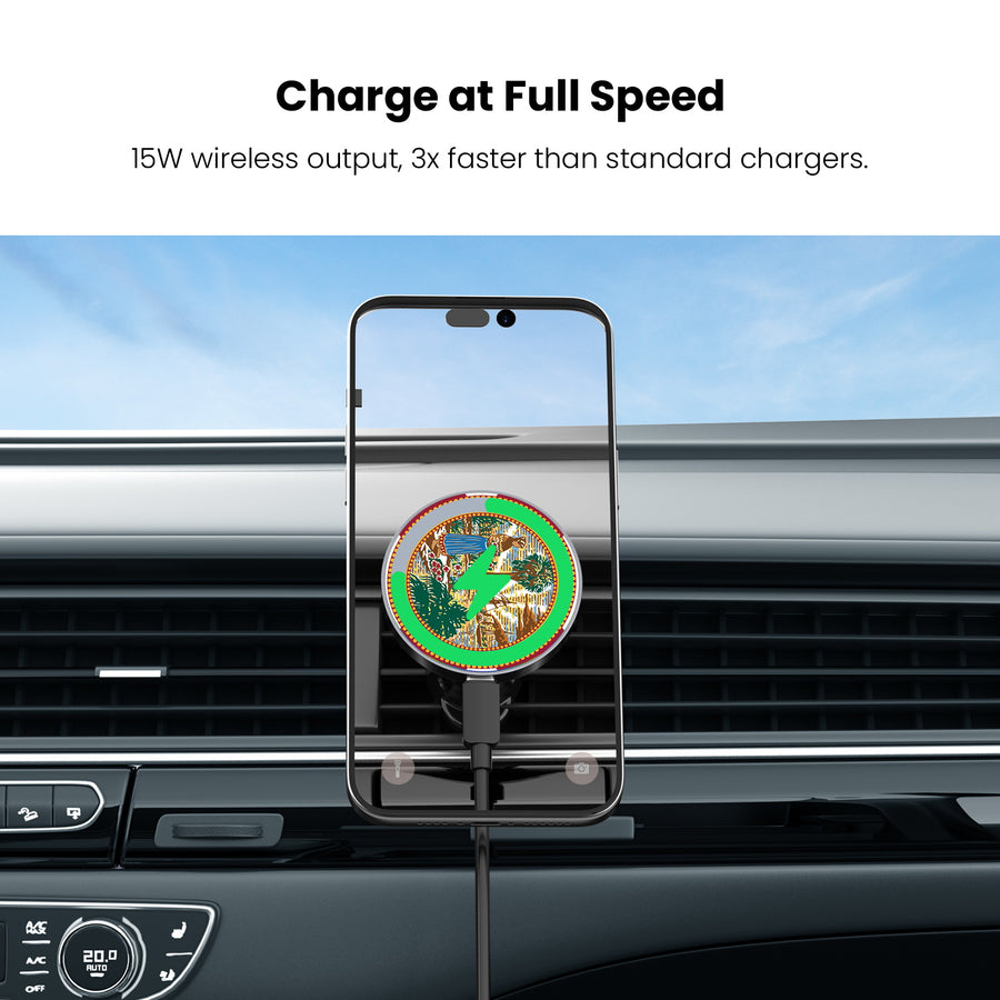 MyBat Design Lab Magnetic Wireless Charging Vent Mount - Black - Florida State Flag - MCGWIRC21BK-028-5.jpg