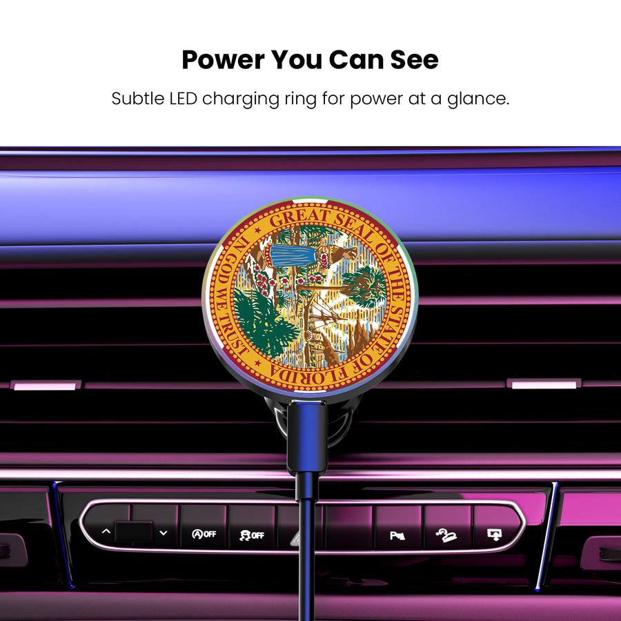 MyBat Design Lab Magnetic Wireless Charging Vent Mount - Black - Florida State Flag - MCGWIRC21BK-028-8.jpg