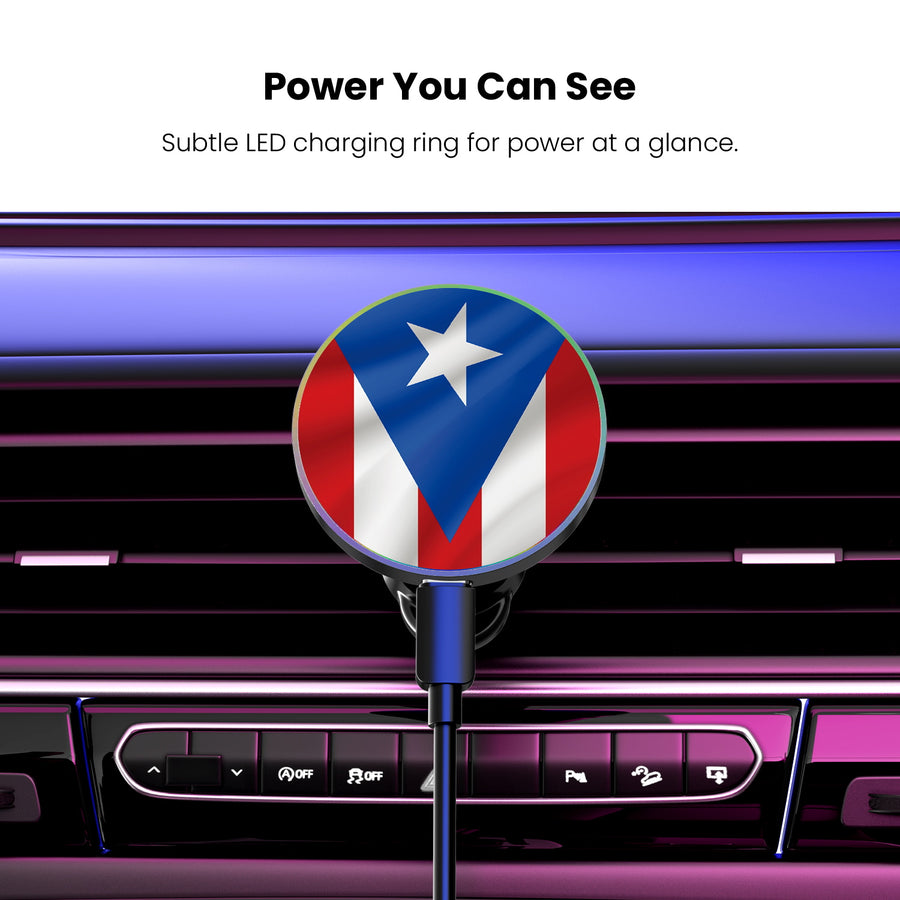 MyBat Design Lab Magnetic Wireless Charging Vent Mount - Black - Puerto Rican Flag - MCGWIRC21BK-029-8.jpg