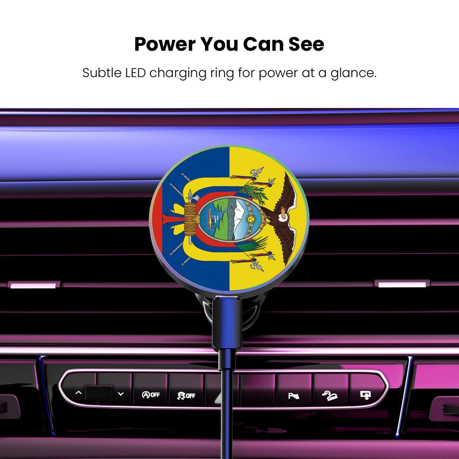 MyBat Design Lab Magnetic Wireless Charging Vent Mount - Black - Ecuadorean Flag - MCGWIRC21BK-030-8.jpg