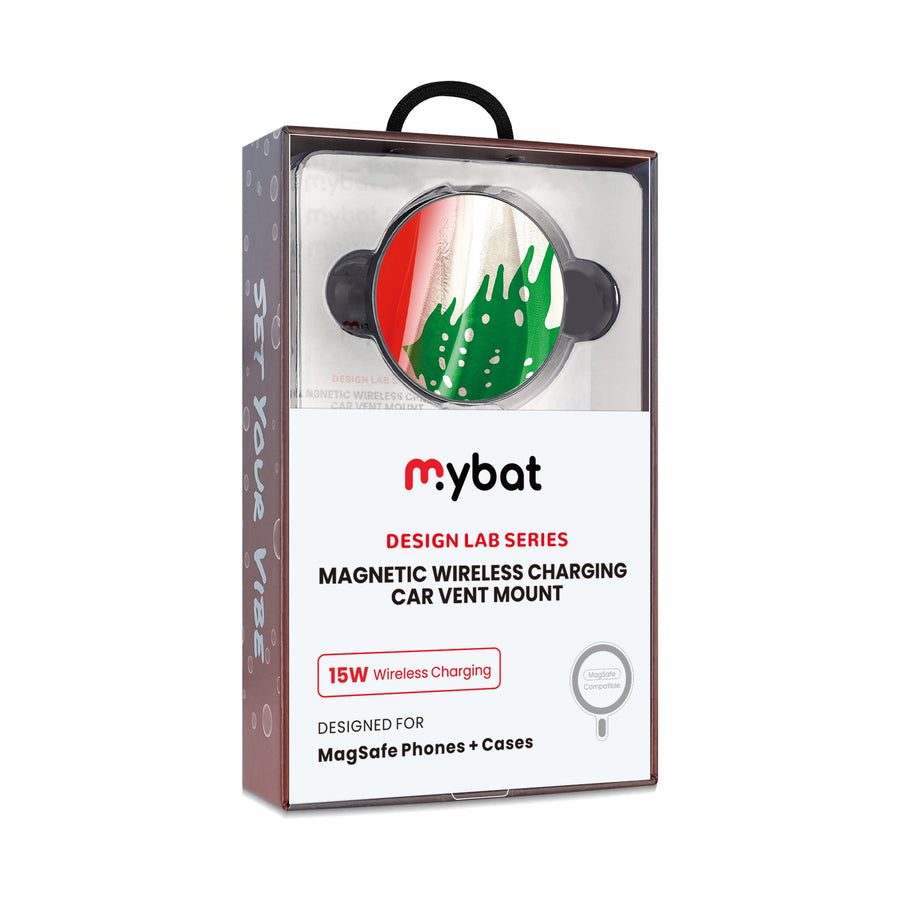 MyBat Design Lab Magnetic Wireless Charging Vent Mount - Black - Lebanese Flag - MCGWIRC21BK-033-10.jpg