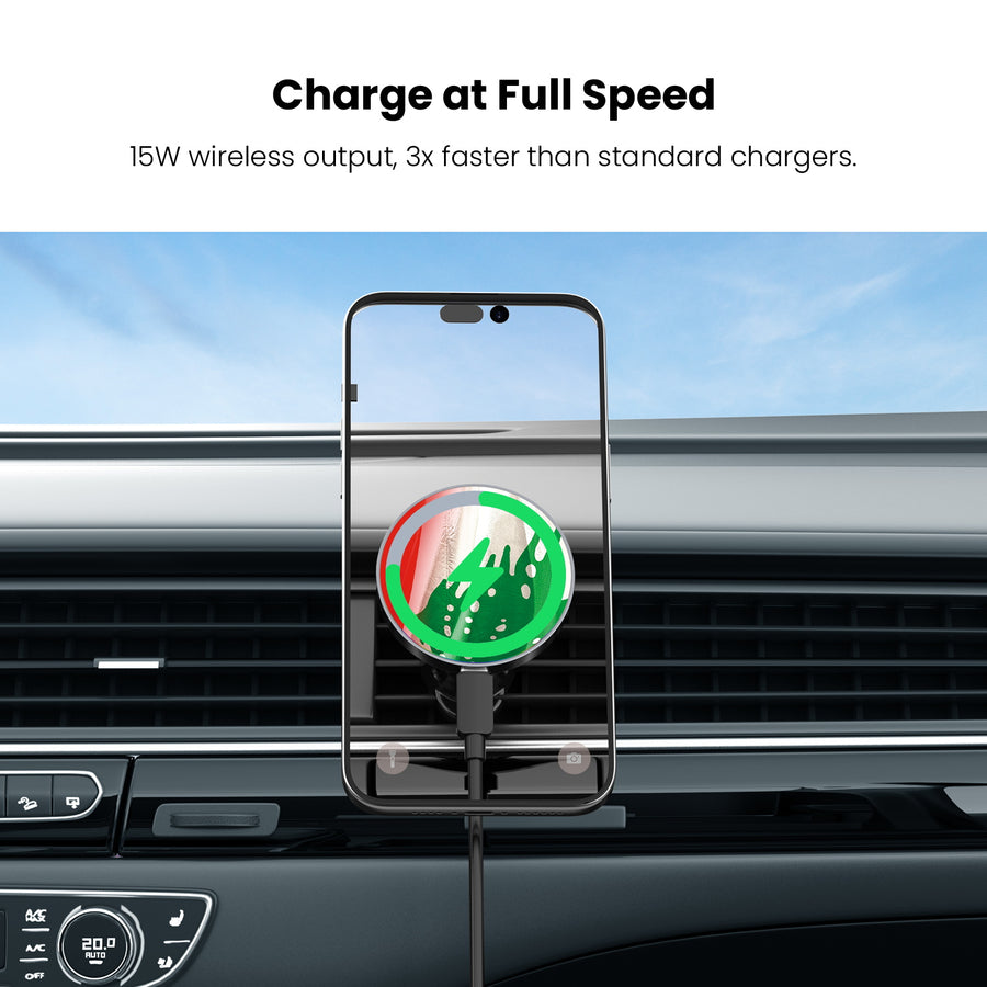 MyBat Design Lab Magnetic Wireless Charging Vent Mount - Black - Lebanese Flag - MCGWIRC21BK-033-5.jpg