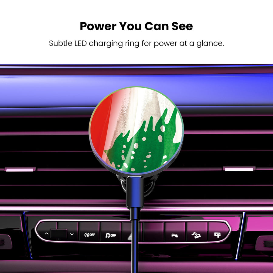 MyBat Design Lab Magnetic Wireless Charging Vent Mount - Black - Lebanese Flag - MCGWIRC21BK-033-8.jpg