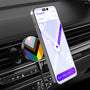 MyBat Design Lab Magnetic Wireless Charging Vent Mount - Black - LGBTQ+ Flag - MCGWIRC21BK-034-3.jpg