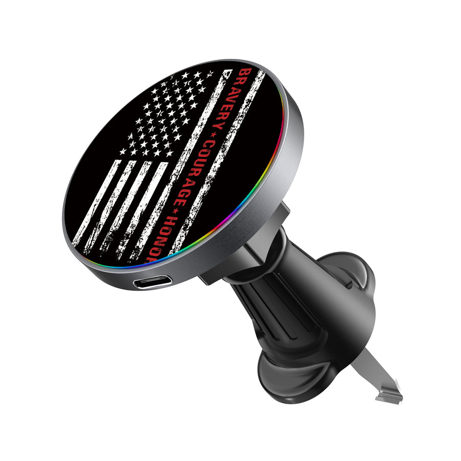 MyBat Design Lab Magnetic Wireless Charging Vent Mount - Black - Firefighter Flag - MCGWIRC21BK-041-2.jpg