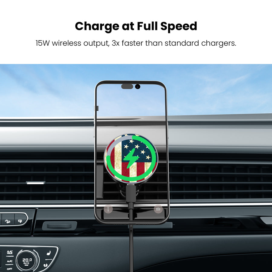 MyBat Design Lab Magnetic Wireless Charging Vent Mount - Black - American Flag - MCGWIRC21BK-043-5.jpg