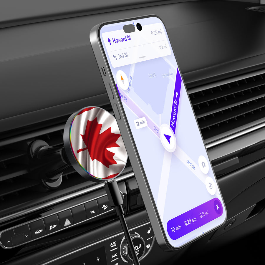 MyBat Design Lab Magnetic Wireless Charging Vent Mount - Black - Canadian Flag - MCGWIRC21BK-044-3.jpg