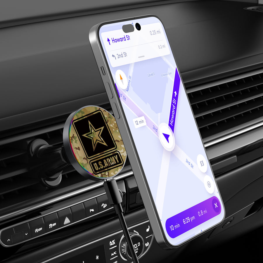 MyBat Design Lab Magnetic Wireless Charging Vent Mount - Black - U.S. Army - MCGWIRC21BK-055-3.jpg