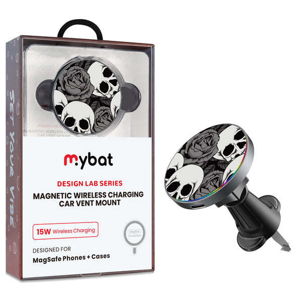 MyBat Design Lab Magnetic Wireless Charging Vent Mount - Black - Skull Garden - MCGWIRC21BK-081-1.jpg