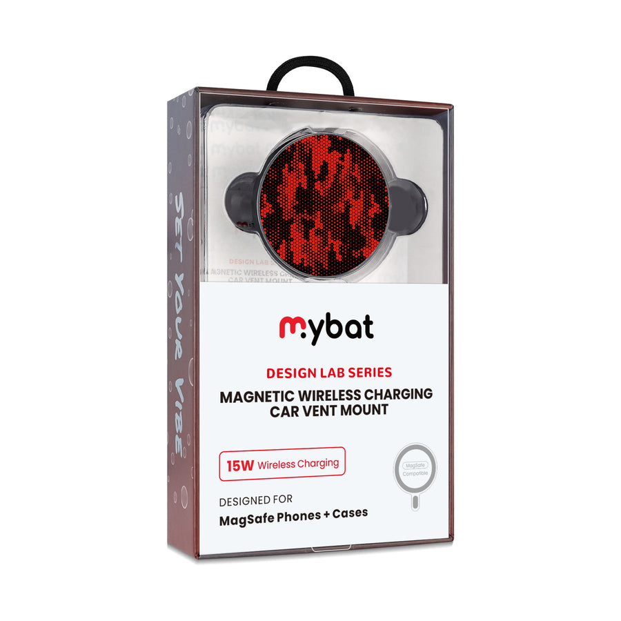 MyBat Design Lab Magnetic Wireless Charging Vent Mount - Black - Red Digital Camouflage - MCGWIRC21BK-086-10.jpg