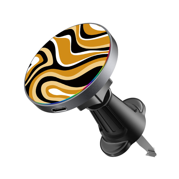 MyBat Design Lab Magnetic Wireless Charging Vent Mount - Black - Groovy Golden Swirls - MCGWIRC21BK-093-2.jpg