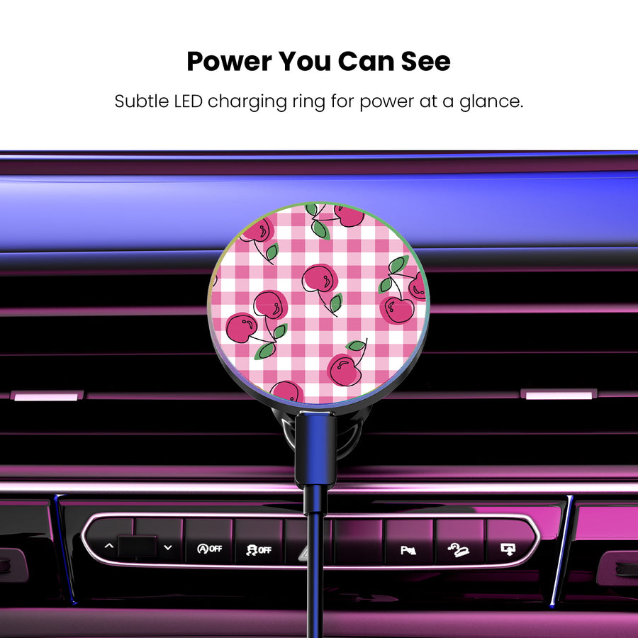 MyBat Design Lab Magnetic Wireless Charging Vent Mount - Black - Pink Cherries - MCGWIRC21BK-100-8.jpg