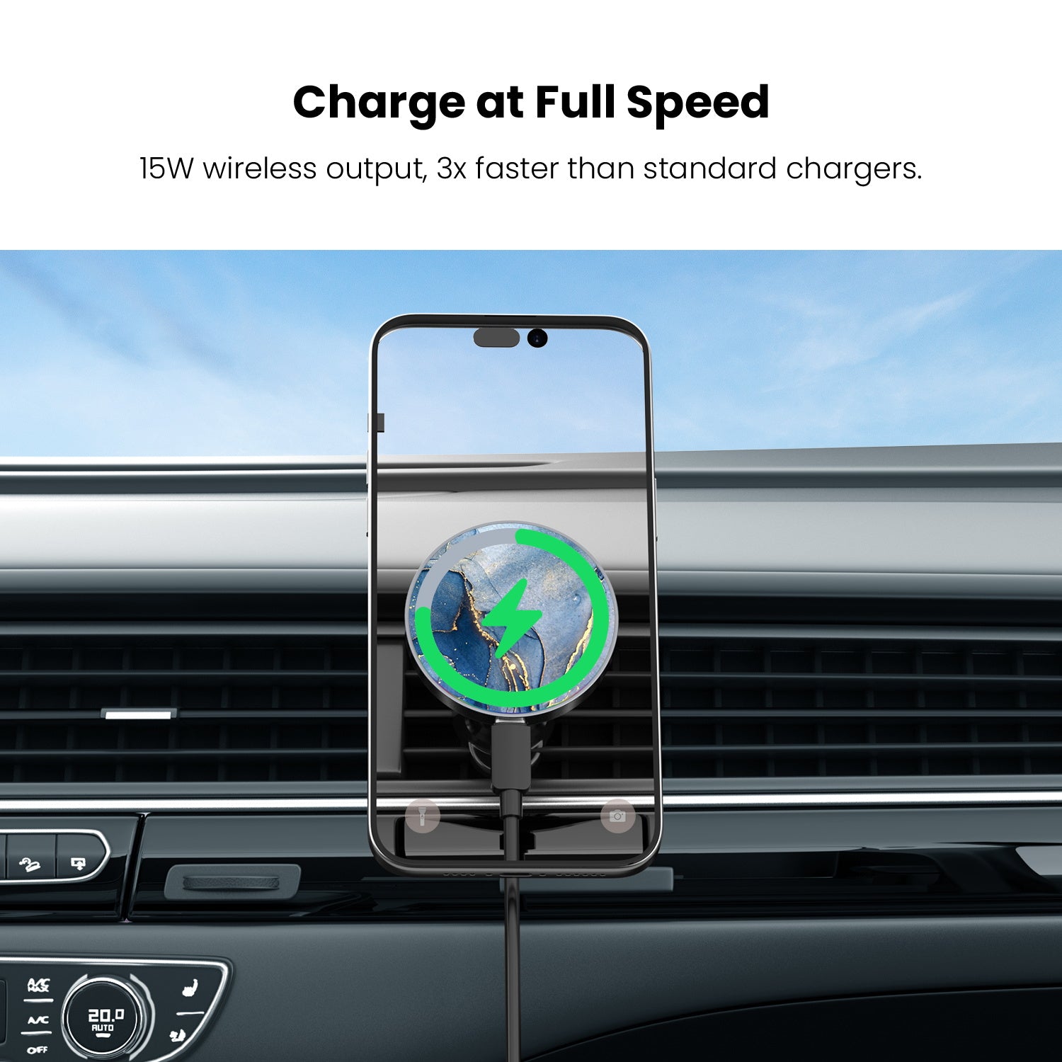 MyBat Design Lab Magnetic Wireless Charging Vent Mount - Black - Blue Marble - MCGWIRC21BK-106-5.jpg