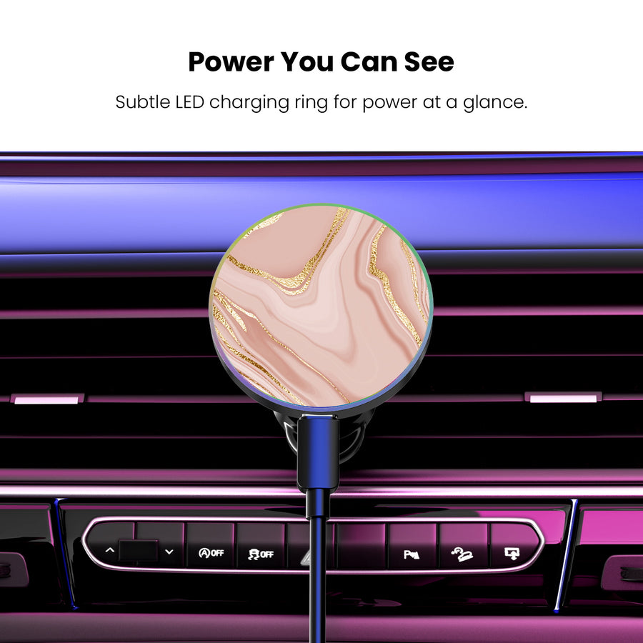 MyBat Design Lab Magnetic Wireless Charging Vent Mount - Black - Pink Marble - MCGWIRC21BK-107-8.jpg