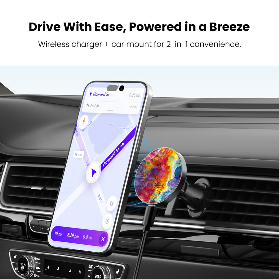 MyBat Design Lab Magnetic Wireless Charging Vent Mount - Black - Color Burst - MCGWIRC21BK-108-4.jpg
