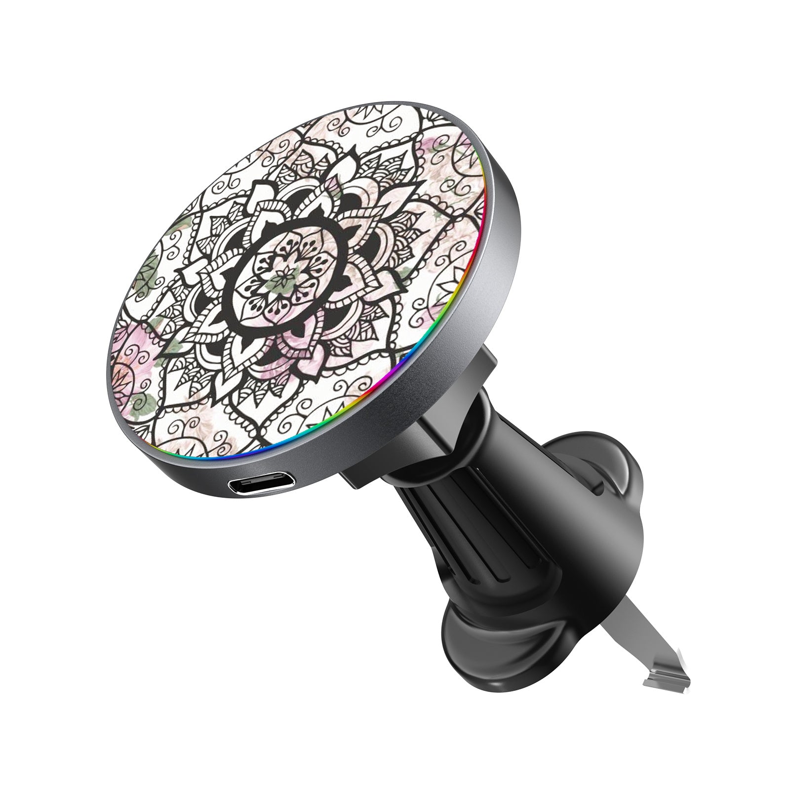 MyBat Design Lab Magnetic Wireless Charging Vent Mount - Black - Mandala - MCGWIRC21BK-113-2.jpg