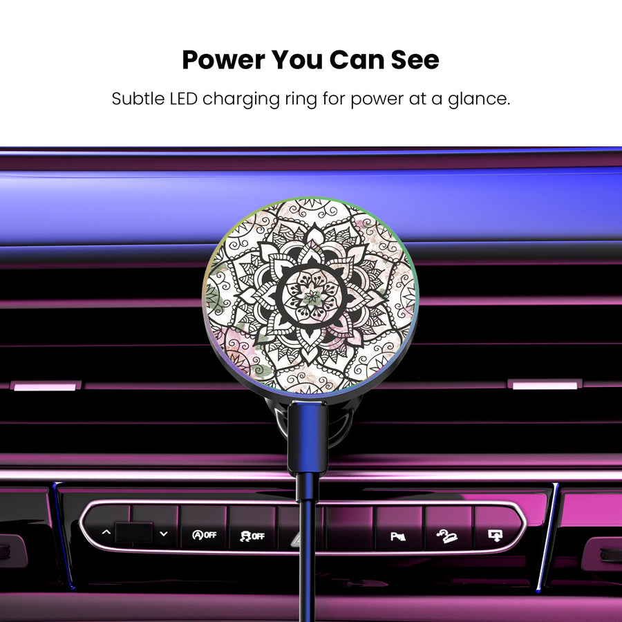 MyBat Design Lab Magnetic Wireless Charging Vent Mount - Black - Mandala - MCGWIRC21BK-113-8.jpg