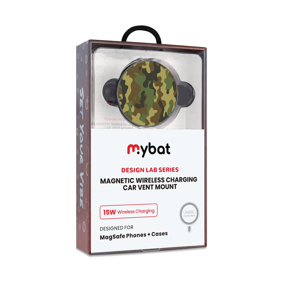 MyBat Design Lab Magnetic Wireless Charging Vent Mount - Black - Military Camouflage