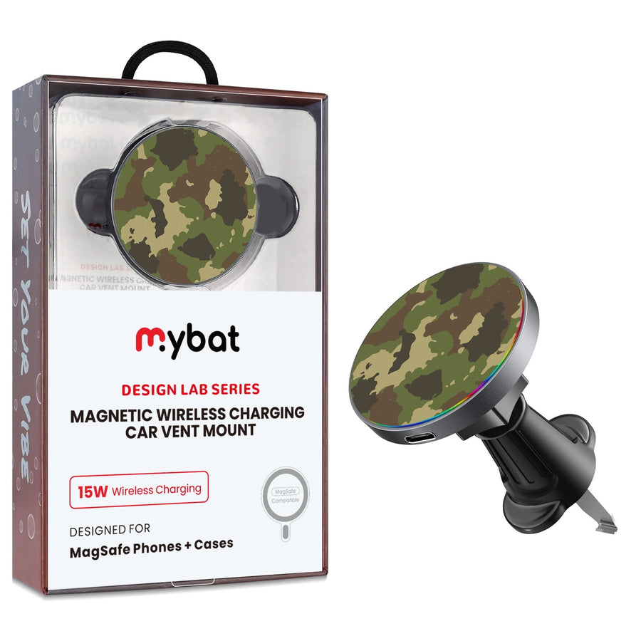 MyBat Design Lab Magnetic Wireless Charging Vent Mount - Black - Army Camouflage