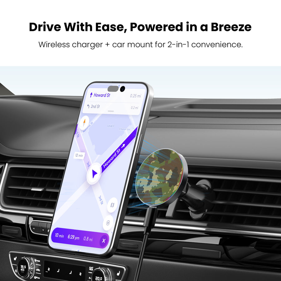 MyBat Design Lab Magnetic Wireless Charging Vent Mount - Black - Army Camouflage - MCGWIRC21BK-120-4.jpg