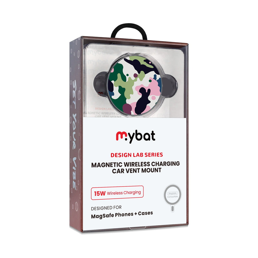 MyBat Design Lab Magnetic Wireless Charging Vent Mount - Black - Multicolor Camouflage