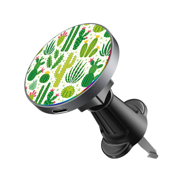 MyBat Design Lab Magnetic Wireless Charging Vent Mount - Black - Succulents - MCGWIRC21BK-123-2.jpg