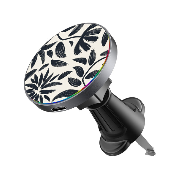 MyBat Design Lab Magnetic Wireless Charging Vent Mount - Black - Vintage Floral - MCGWIRC21BK-124-2.jpg