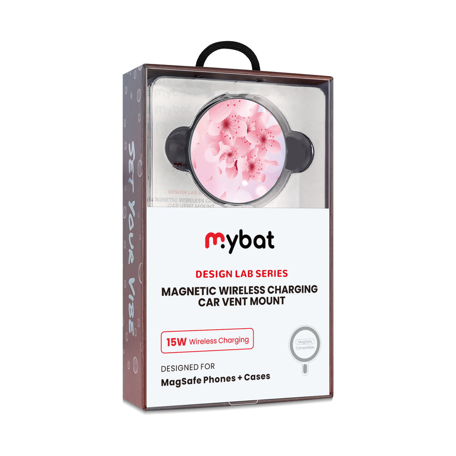 MyBat Design Lab Magnetic Wireless Charging Vent Mount - Black - Cherry Blossoms - MCGWIRC21BK-131-10.jpg