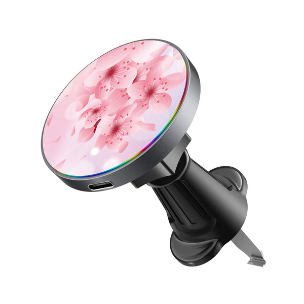 MyBat Design Lab Magnetic Wireless Charging Vent Mount - Black - Cherry Blossoms - MCGWIRC21BK-131-2.jpg