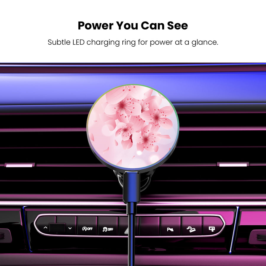 MyBat Design Lab Magnetic Wireless Charging Vent Mount - Black - Cherry Blossoms - MCGWIRC21BK-131-8.jpg