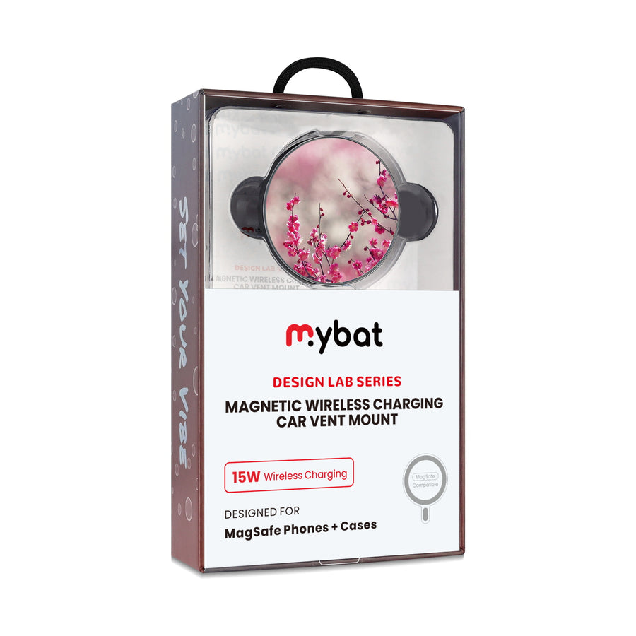 MyBat Design Lab Magnetic Wireless Charging Vent Mount - Black - Sakura Blooms - MCGWIRC21BK-132-10.jpg