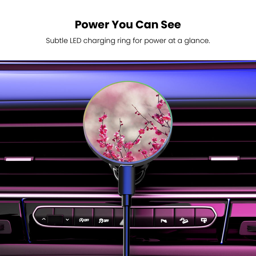 MyBat Design Lab Magnetic Wireless Charging Vent Mount - Black - Sakura Blooms - MCGWIRC21BK-132-8.jpg
