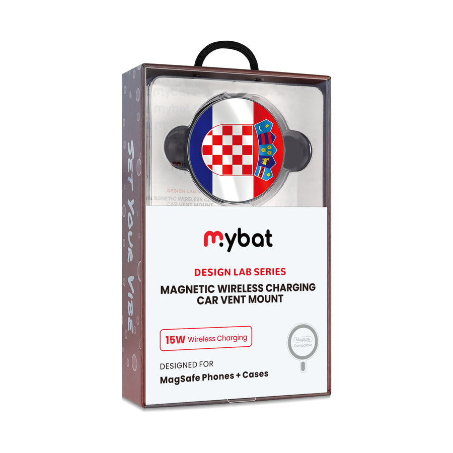 MyBat Design Lab Magnetic Wireless Charging Vent Mount - Black - Croatia Flag - MCGWIRC21BK-143-10.jpg