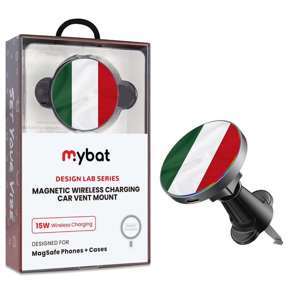 MyBat Design Lab Magnetic Wireless Charging Vent Mount - Black - Hungary Flag - MCGWIRC21BK-149-1.jpg