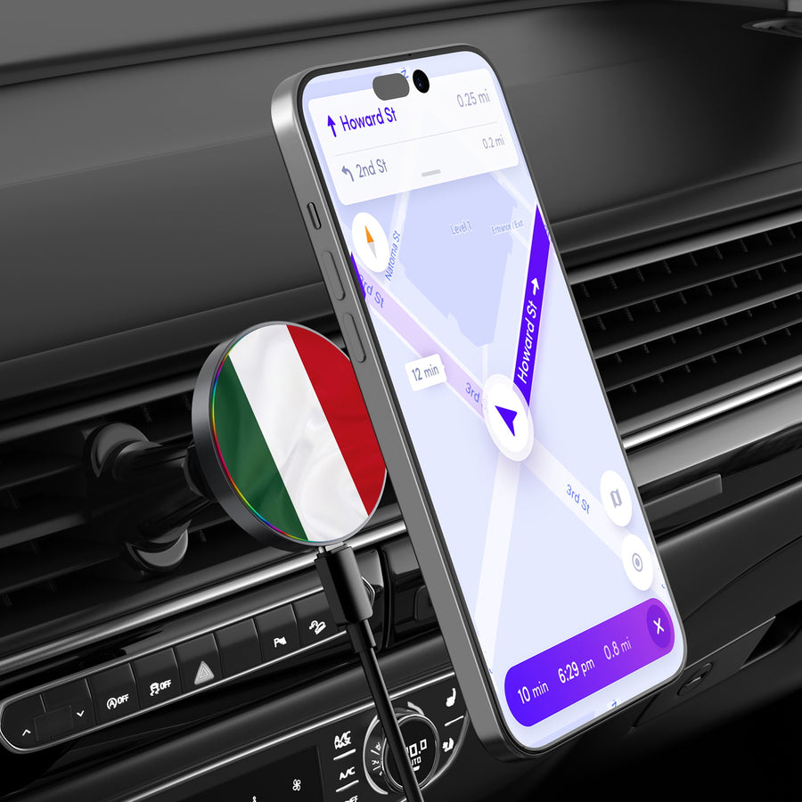 MyBat Design Lab Magnetic Wireless Charging Vent Mount - Black - Hungary Flag - MCGWIRC21BK-149-3.jpg
