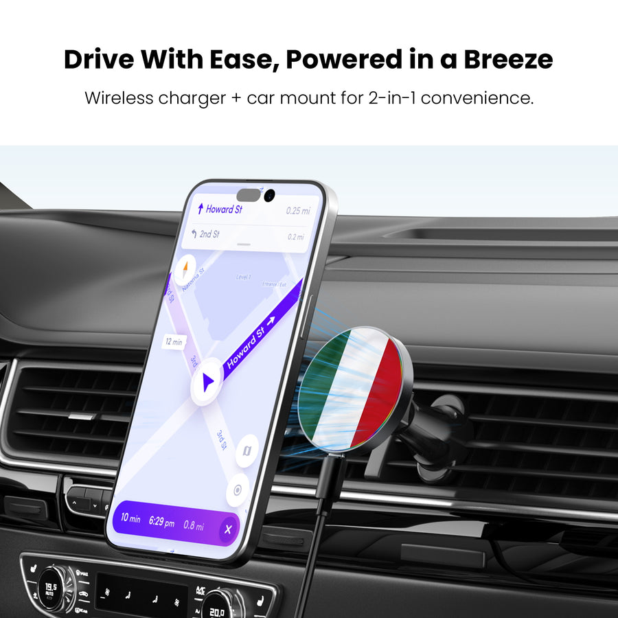 MyBat Design Lab Magnetic Wireless Charging Vent Mount - Black - Hungary Flag - MCGWIRC21BK-149-4.jpg