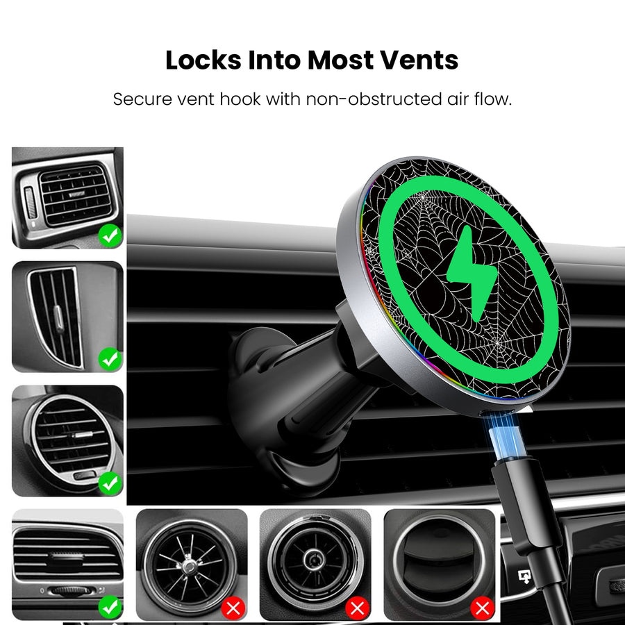 MyBat Design Lab Magnetic Wireless Charging Vent Mount - Black - Spider Web - MCGWIRC21BK-217-7.jpg