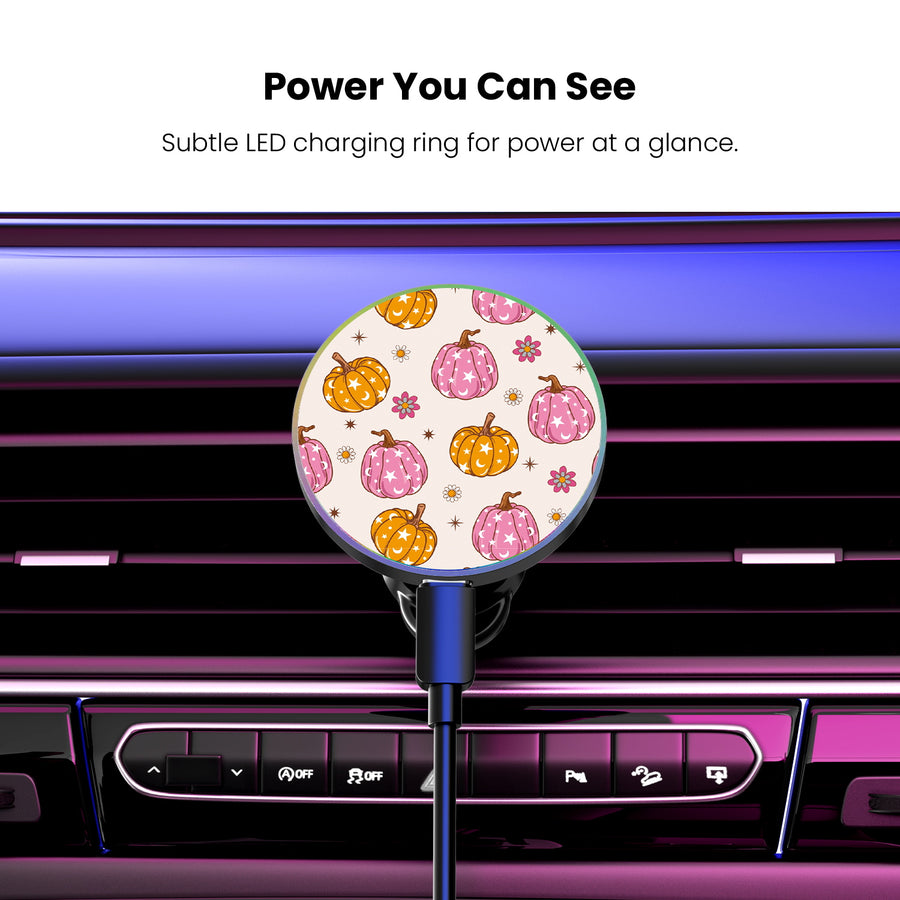 MyBat Design Lab Magnetic Wireless Charging Vent Mount - Black - Groovy Pumpkin Patch - MCGWIRC21BK-222-8.jpg