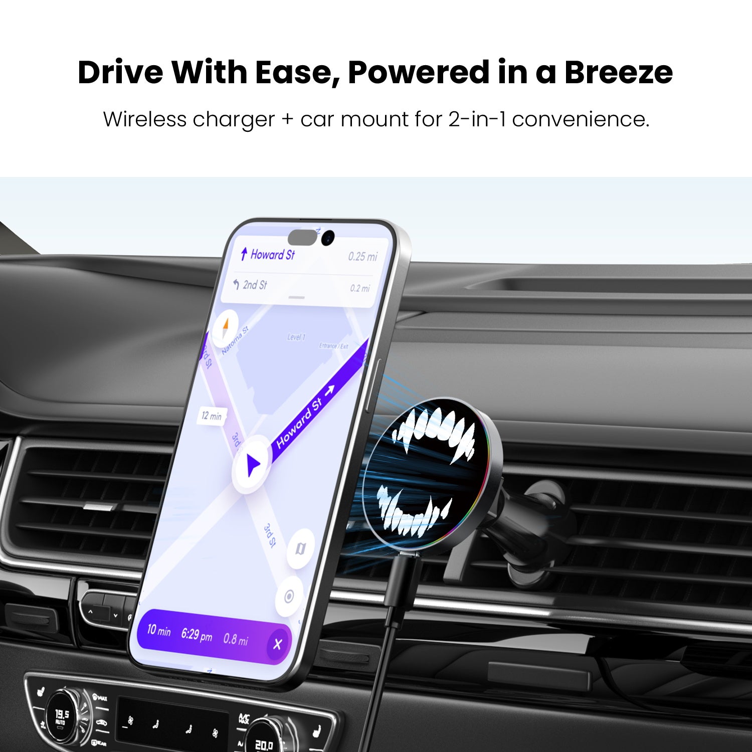MyBat Design Lab Magnetic Wireless Charging Vent Mount - Black - Vampire Fangs - MCGWIRC21BK-230-4.jpg