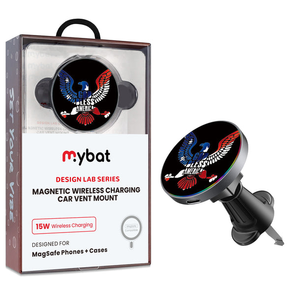 MyBat Design Lab Magnetic Wireless Charging Vent Mount - Black - God Bless America - MCGWIRC21BK-261-1.jpg
