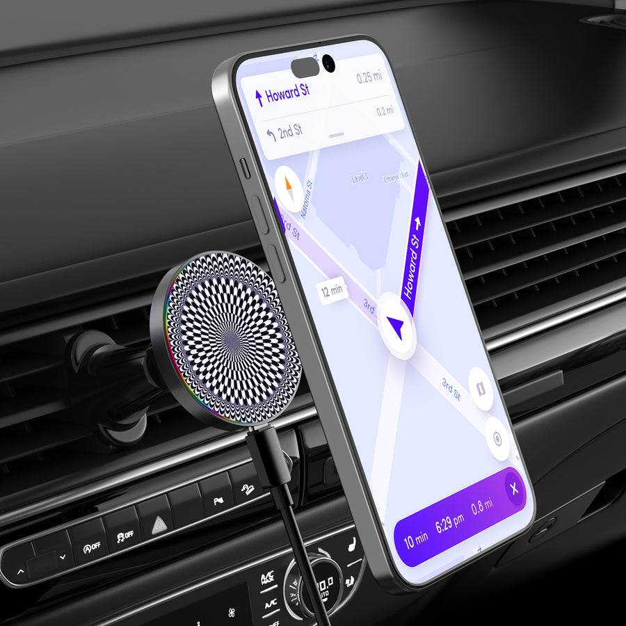 MyBat Design Lab Magnetic Wireless Charging Vent Mount - Black - Dizzy Circle - MCGWIRC21BK-265-3.jpg