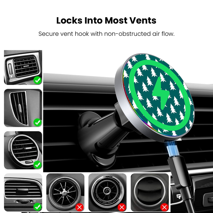 MyBat Design Lab Magnetic Wireless Charging Vent Mount - Black - Evergreen Forest - MCGWIRC21BK-278-7.jpg