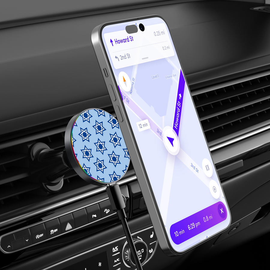 MyBat Design Lab Magnetic Wireless Charging Vent Mount - Black - Star of David - MCGWIRC21BK-279-3.jpg