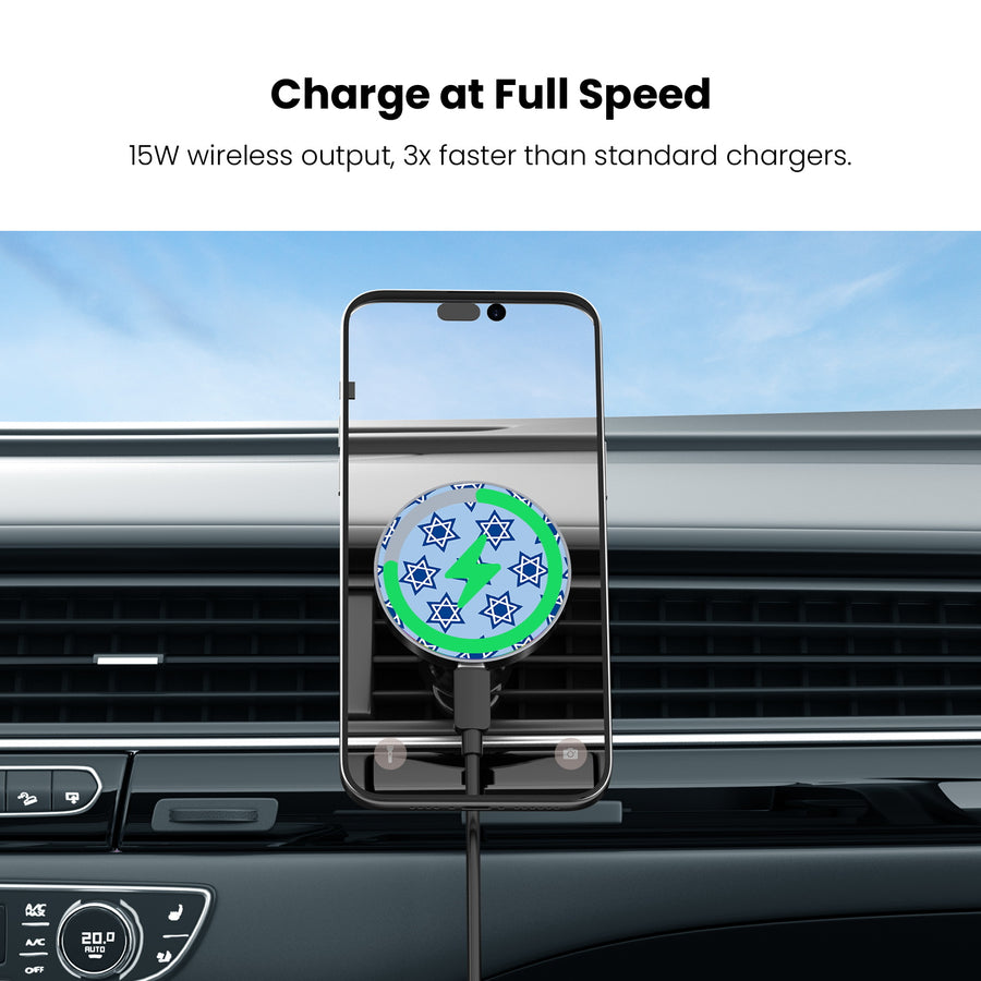 MyBat Design Lab Magnetic Wireless Charging Vent Mount - Black - Star of David - MCGWIRC21BK-279-5.jpg