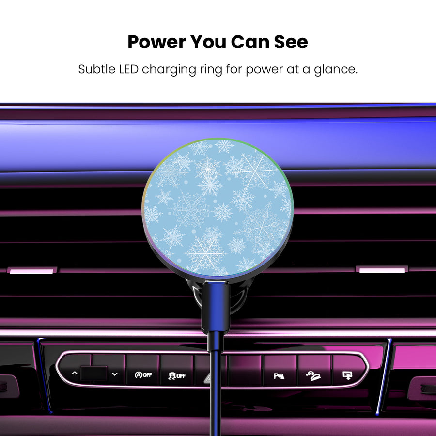MyBat Design Lab Magnetic Wireless Charging Vent Mount - Black - Blue Snowflakes - MCGWIRC21BK-283-8.jpg