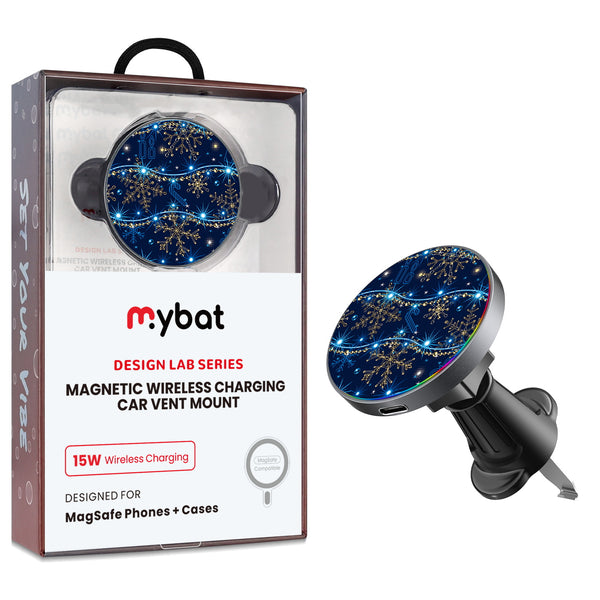 MyBat Design Lab Magnetic Wireless Charging Vent Mount - Black - Snowflake Twinkle - MCGWIRC21BK-285-1.jpg