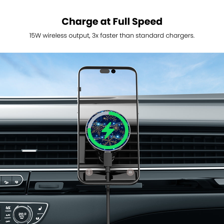 MyBat Design Lab Magnetic Wireless Charging Vent Mount - Black - Snowflake Twinkle - MCGWIRC21BK-285-5.jpg
